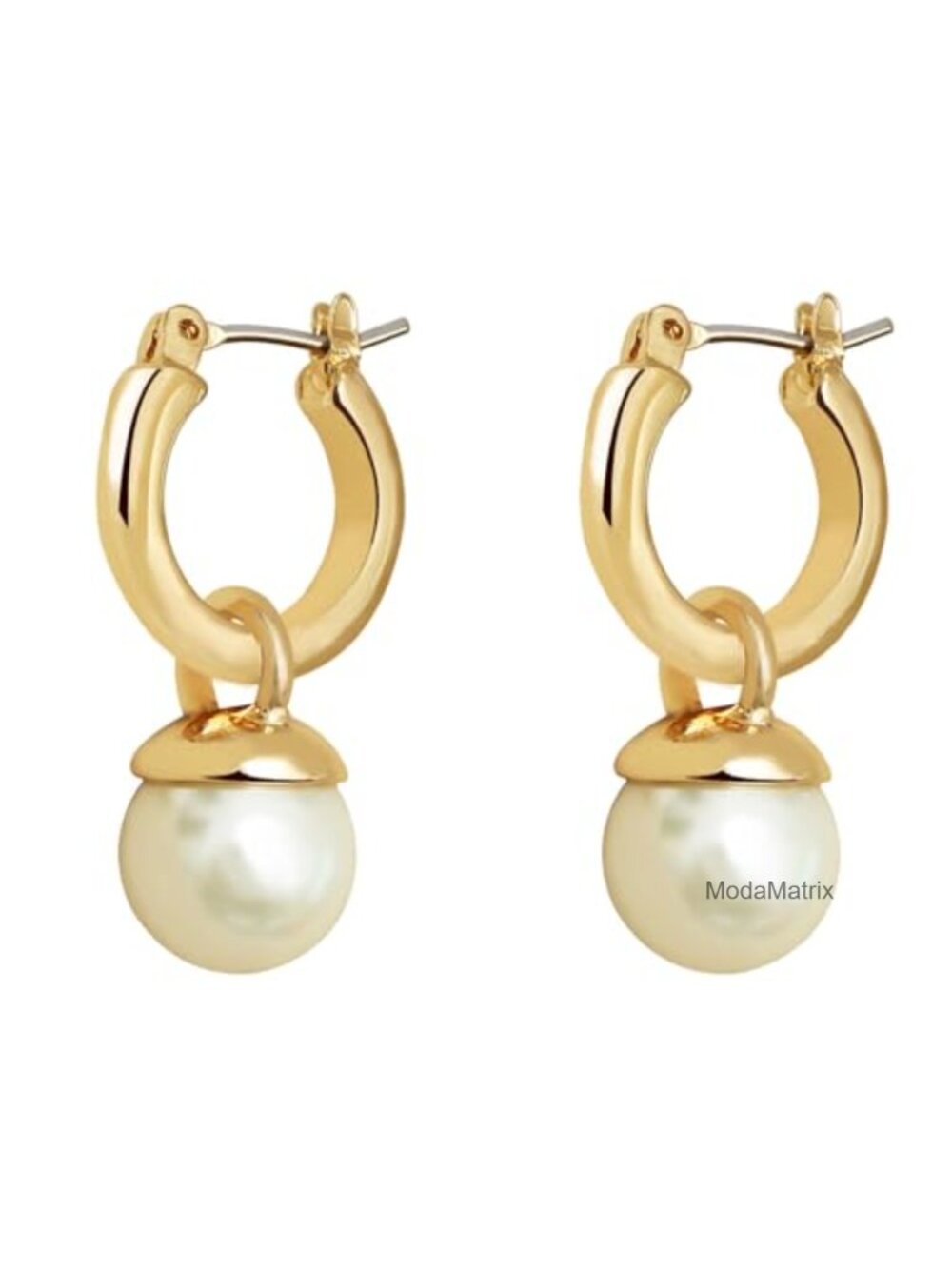 Chunky Gold Hoop Earrings for Women, 14k Gold Plated Hypoallergenic Fashion
